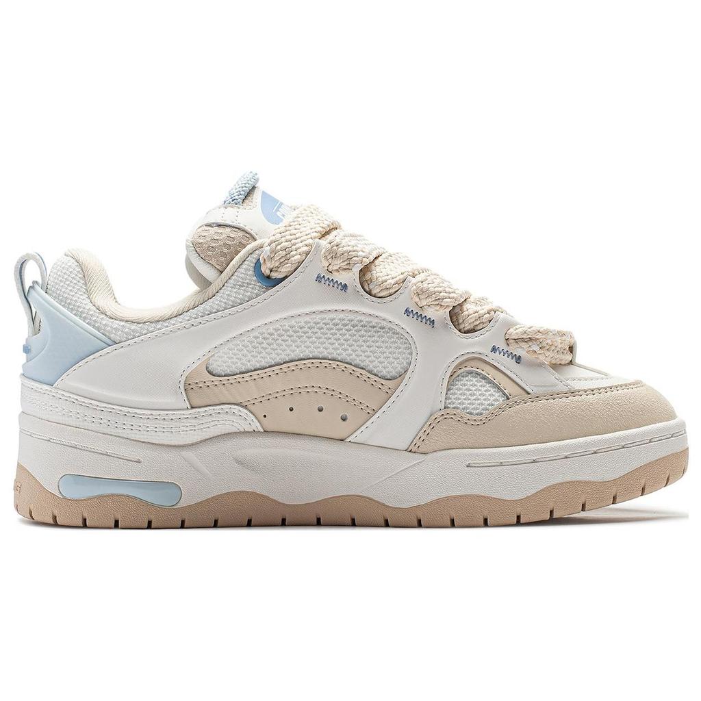 Li Ning CF Comfort Breathable Shock Absorbing Durable Low Top Casual Shoes Women sneakers Cloud-White AGCT330-3