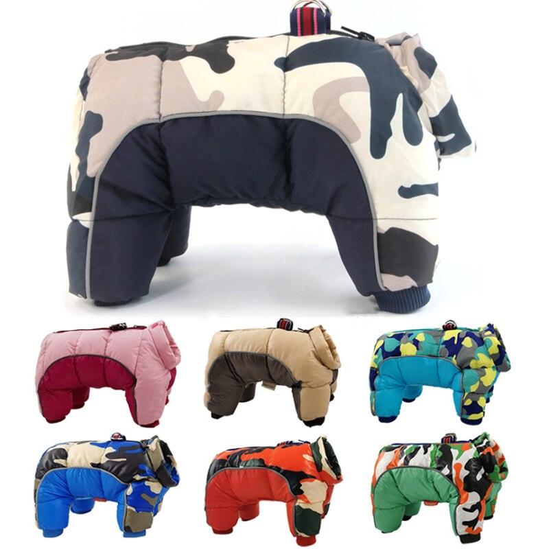 2021 Winter Pet Dog Clothes Super Warm Jacket Thicker Cotton Coat Waterproof Small Dogs Pets Clothing For French Bulldog Puppy