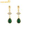 Classic Copper Alloy Zircon Earrings for Women Wedding Party Gifts