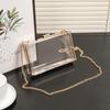 Acrylic Transparent Women's Evening Bag - Small Square Box for Summer