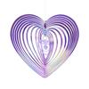 Heart Butterfly Wind Spinners Hanging Ornaments Bird Deterrent Wind Catcher Rotating Wind Chime Home Garden Outdoor Decorations