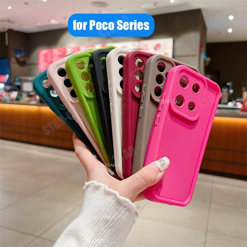 На Poco X3 Nfc X5 X6 M6 C65 F3 F4 F5 M3 Матовый силиконовый чехол Для Xiaomi Mi Poco X6 M6 Pro 4g 5g Ударопрочная задняя крышка X6pro X 6 3