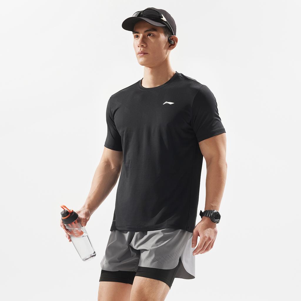Li Ning Fitness Series T Shirt Men's Black ATSV075-1