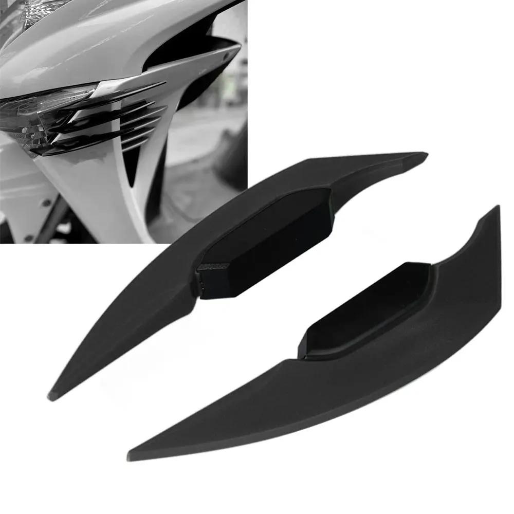 2Pcs Motorcycle Winglet Aerodynamic Spoiler Wing with Adhesive Motorcycle Decoration Sticker Universal Motorbike Scooter Sticker