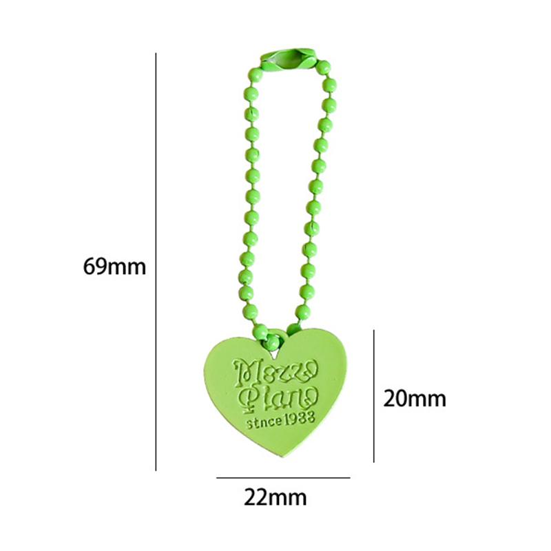 Прочный красочный брелок в форме сердца, креативный милый брелок в форме сердца, кавайный рюкзак, украшения, аксессуары, подарки