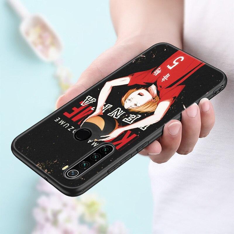 Kozume Kenma Haikyuu аниме силиконовый чехол для телефона для Xiaomi Redmi Note 11 10 9 8 Pro 11T 10T 10S 9S 8T 9 9A 9C 9T черный мягкий чехол