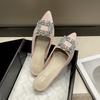 New Women's Shoes New Mules Women's High Heels Wedding Pump Women Rhinestone Pointed Toe Sandals Ladies Zapatos Mujer