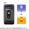 SANWA SUPPLY Бесшумная беспроводная мышь-комбо с синей светодиодной подсветкой, тонкая SLIMO/темно-синяя (перезаряжаемый) MA-WBBS310NV