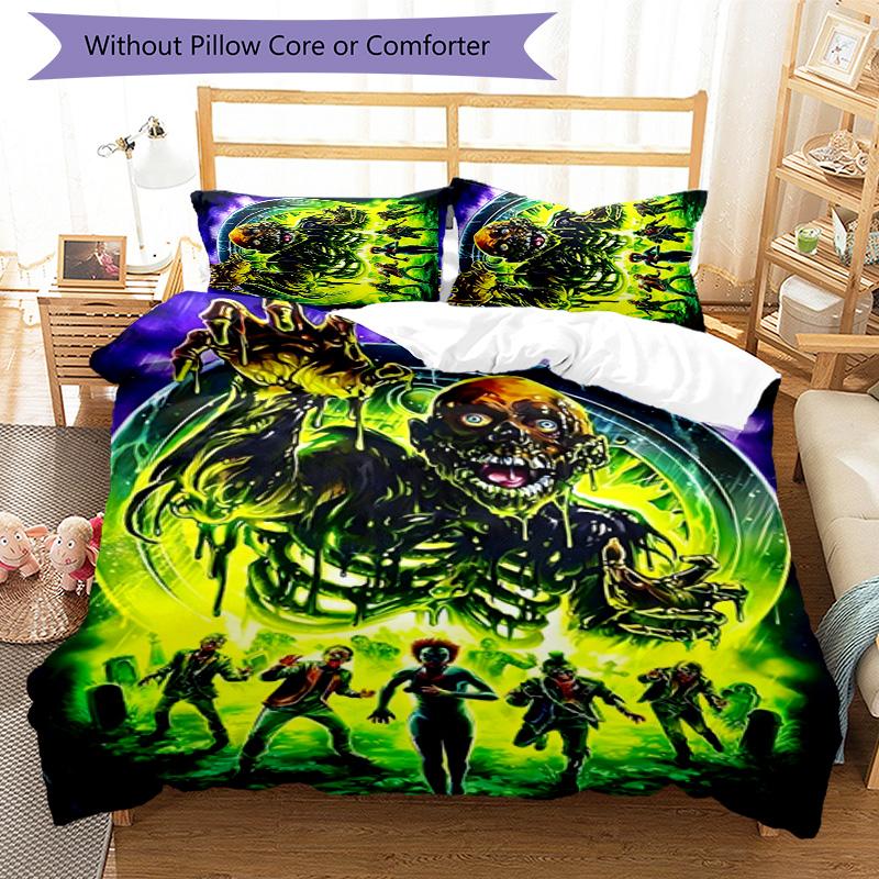 The Return of the Living Dead 3pcs Bedding Set Duvet Cover Closure Includes 1 Duvet Cover & 2 Pillowcases for All Seasons Bedroom Home Dorm Decor