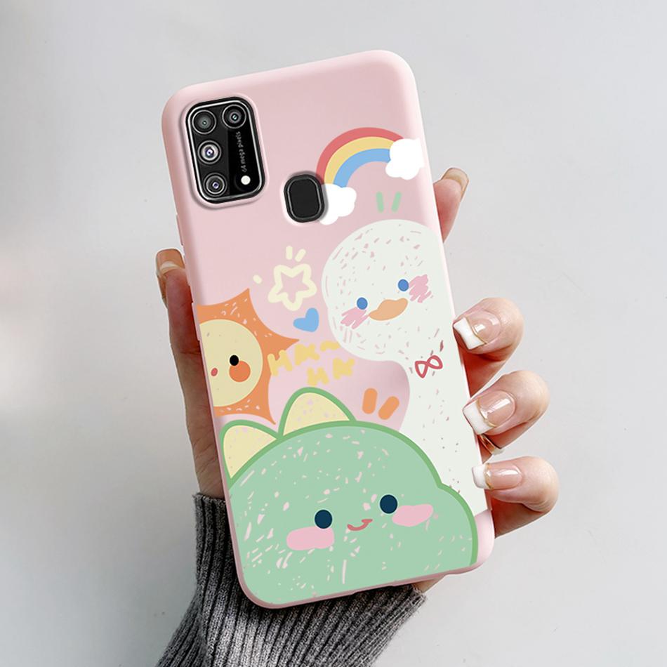 Чехол для Samsung Galaxy M31 Милый Мультяшный Задняя Крышка Силиконовый Мягкий TPU Чехлы для Телефона Для Samsung M31 Prime M 31 s Galaxy M31s Бампер