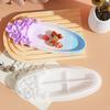 DIY Crafts Rose Flower Tray Silicone Form Oval Candle Container Mold Home Living Room