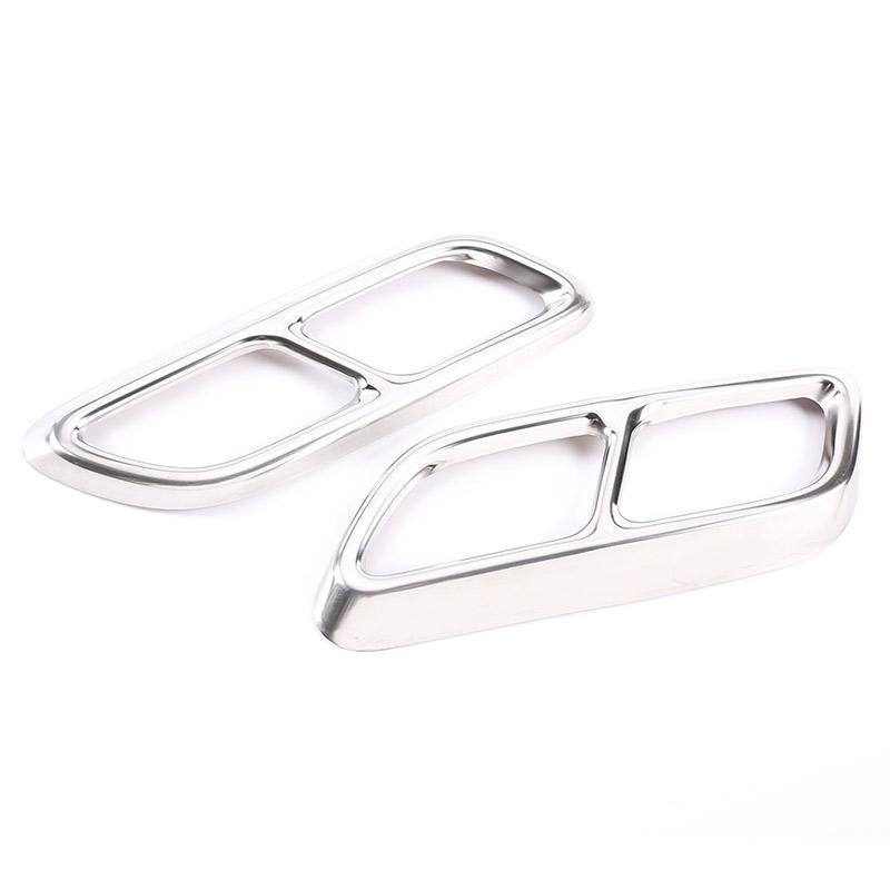 Для Cadillac CT5-21 нержавеющая сталь черный/серебристый автомобиль задняя выхлопная труба хвостовой глушитель выхлопной трубы нержавеющий автомобиль