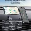 Support Téléphone Magnétique - BOOLING - Rotatif Pliable - Argenté - Compatible iPhone 12+