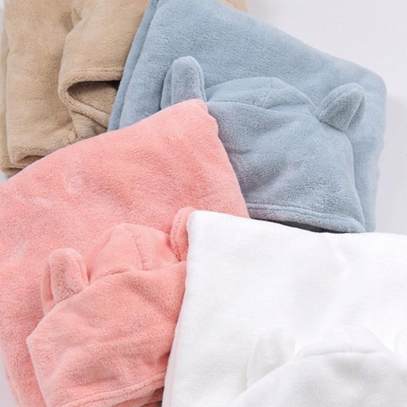 Детский халат с капюшоном, банное полотенце, дышащая детская накидка, быстросохнущий, мягкий, мультяшный плащ, пончо для новорожденных, с высокой впитываемостью