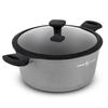 Кастрюля из литого алюминия 24 см с крышкой Chambord Титан FT24TFI Durant Dupont