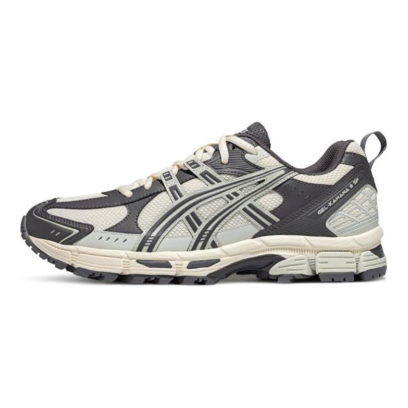 Asics Кроссовки мужские для города, бега, повседневные, с защитой от истирания, дышащие, низкие, Gel Kahana 8, цвет экрю, 1011B998-201