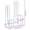 2 Bike Freestanding Bike Stand Galvanized Steel