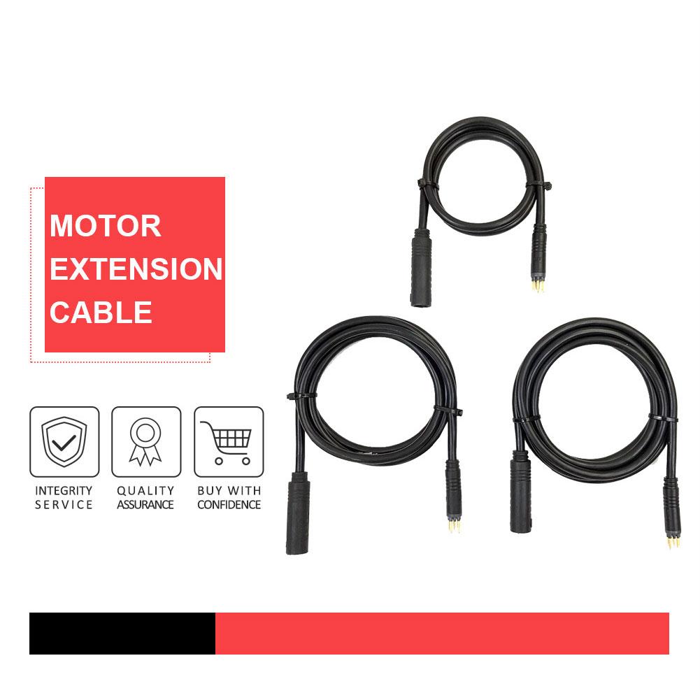 E-Bike Power Adapter Cable Extension Cable Connector Waterproof Quick Release Line 60cm 130cm 160cm Motor Extension Line
