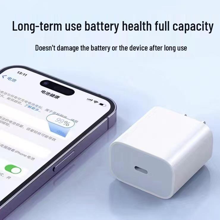 Сертифицированное 3C Быстрое зарядное устройство двойного типа Type-C PD30W для iPhone 15 с плетеным кабелем