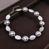 Irregular Baroque Pearl Splicing Metal Collar Niche Design Clavicle Chain Jewelry Necklace