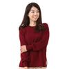 Cashmere Crew Neck M [Gobi] 100% Sweater, Color Burgundy, Size
