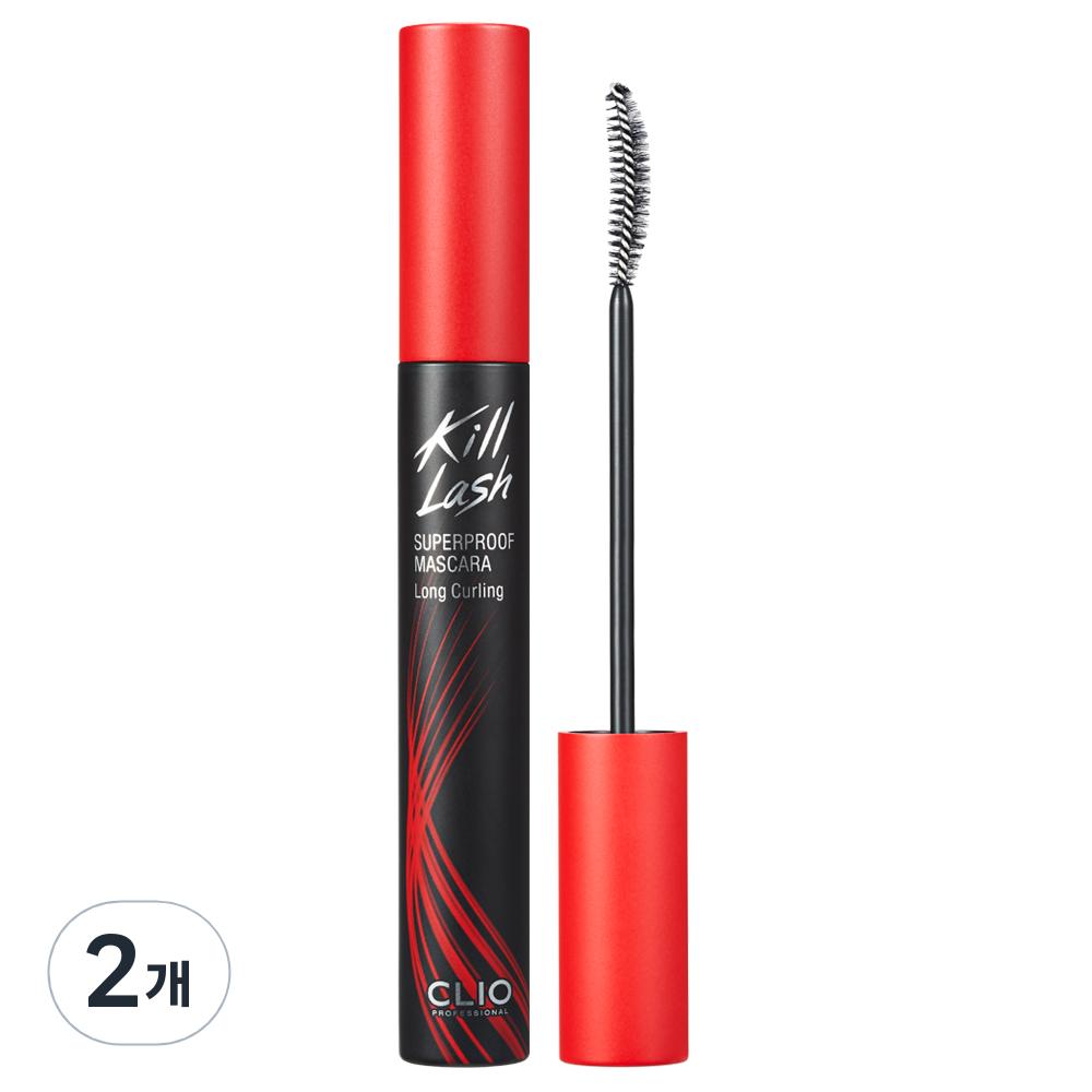 Clio Тушь для ресниц Kill Lash Superproof 7 г, 01 Long Curling, 2 шт.