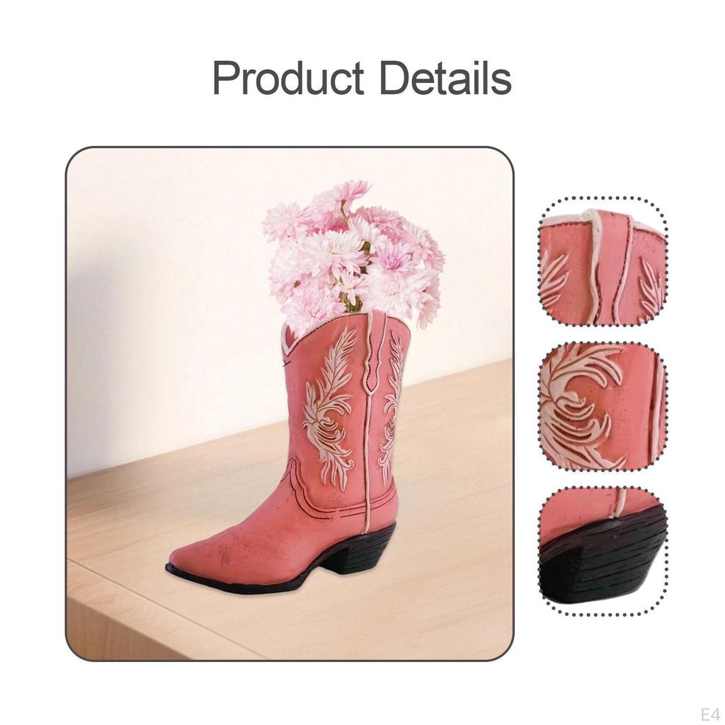 Boot Shaped Resin Flower Planter for Floral Arrangements In Home And Cafe