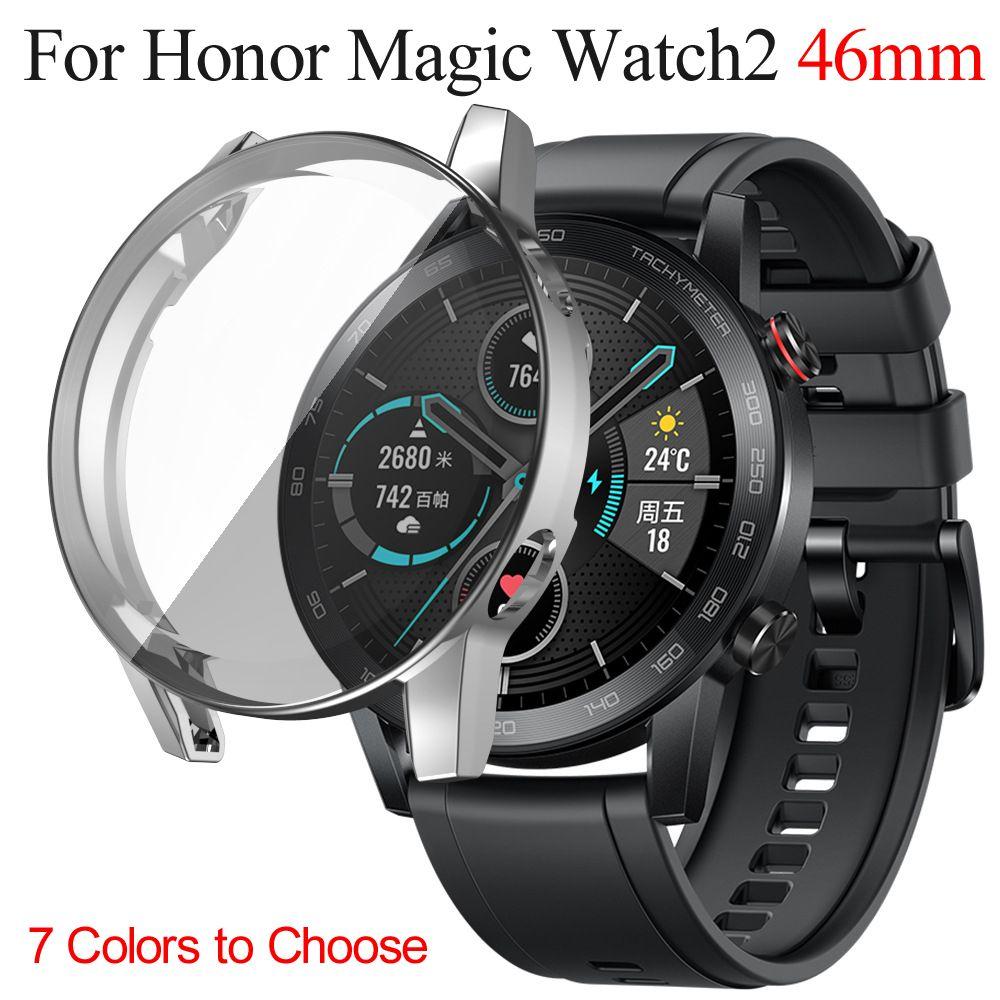 Luxury Soft Protective Shell TPU Watch Case Plating 360 Full Cover Screen Protector