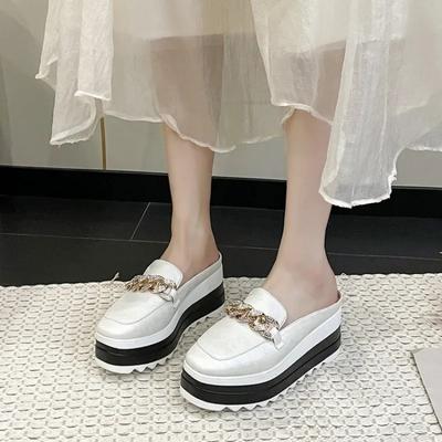 Роскошные дизайнерские туфли женские лоферы туфли-лодочки элегантные женские туфли на среднем каблуке 2024 кроссовки на платформе для девочек на танкетке большой размер 43