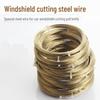 Стальная проволока с медным покрытием для снятия и установки лобового стекла, резка автомобильного стекла, 10м/20м 3-жильная