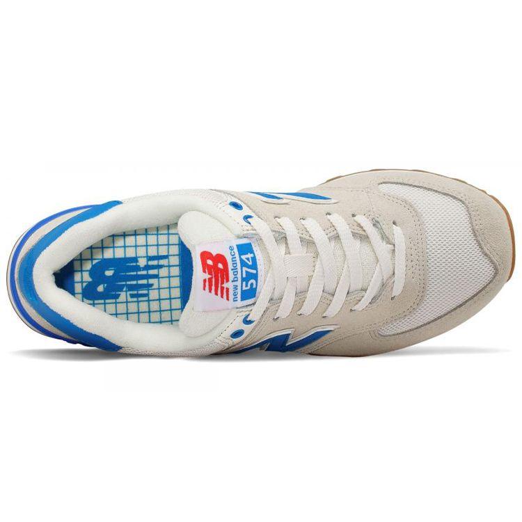 New Balance Nb 574 Классические Ретро Сетчатые Низкие Повседневные Кроссовки для Бега Женские кроссовки Морская соль-Белый WL574RSB