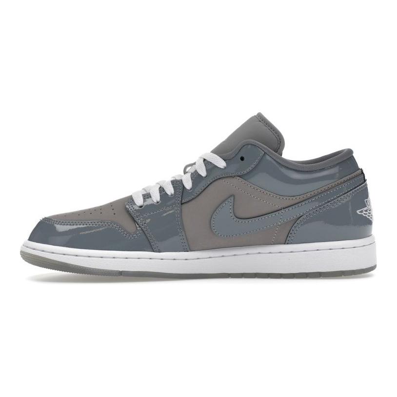 Кроссовки Air Jordan 1 Low SE Patent Cool Grey Unisex Medium-Grey White HF3148-011
