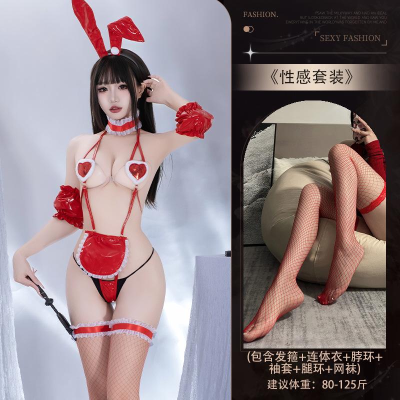 Сексуальное эротическое нижнее белье бесплатный кролик чистое желание халат соблазнение бикини qqny женщины запретный флирт секс забавная одежда