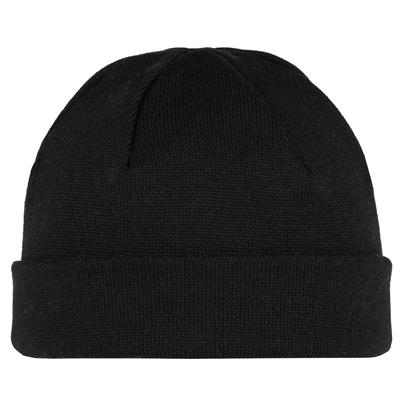Вязаная шапка Beanie, унисекс, черная кепка