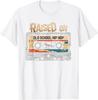 Raised On Old School Hip Hop Cassette Graphic TShirt Unisexs Casual Cotton Crewneck Tee