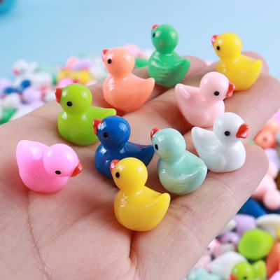 Разноцветные макароны-уточки DIY смоляные миниатюры для мохового ландшафта