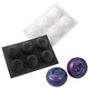 6 Cavity Blueberry Mousse Cake Mold Heat Resistant French Pastry Mold  Chocolate