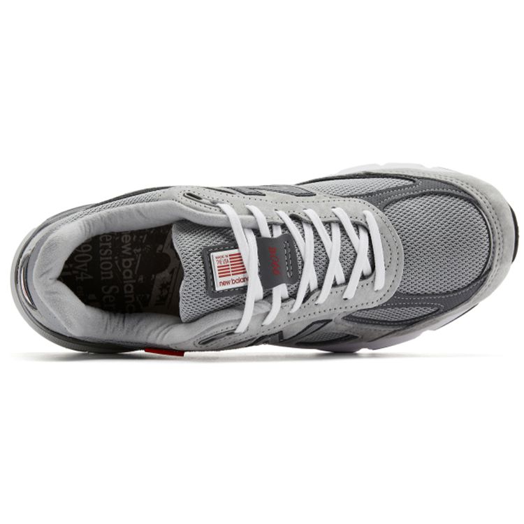 New Balance 990v4 Made In USA Red Label — серые кроссовки унисекс M990VS4