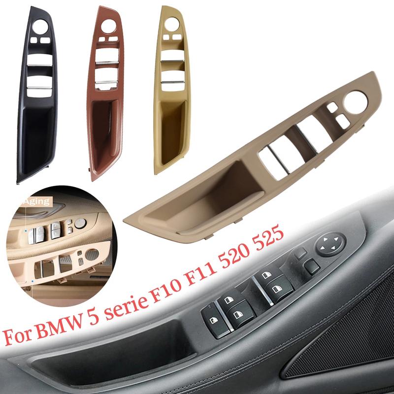 For Bmw 5 Series F10 F11 F18 Door Inner Handle Left Front Door Interior Door Panel Driver'S Seat Button Switch Frame Storage Box