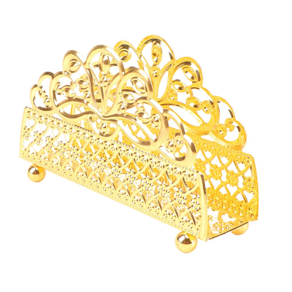 Золотой держатель для салфеток, железный декоративный винтажный диспенсер для бумажных полотенец, декор стола для гостиных, отдыха