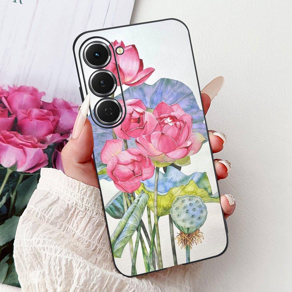For Tecno Spark 40 Pro / 40 Pro+ Elegant Floral Butterfly Phone Case For Tecno Spark 40Pro Plus KM6 KM7 Soft Silicone TPU Cases