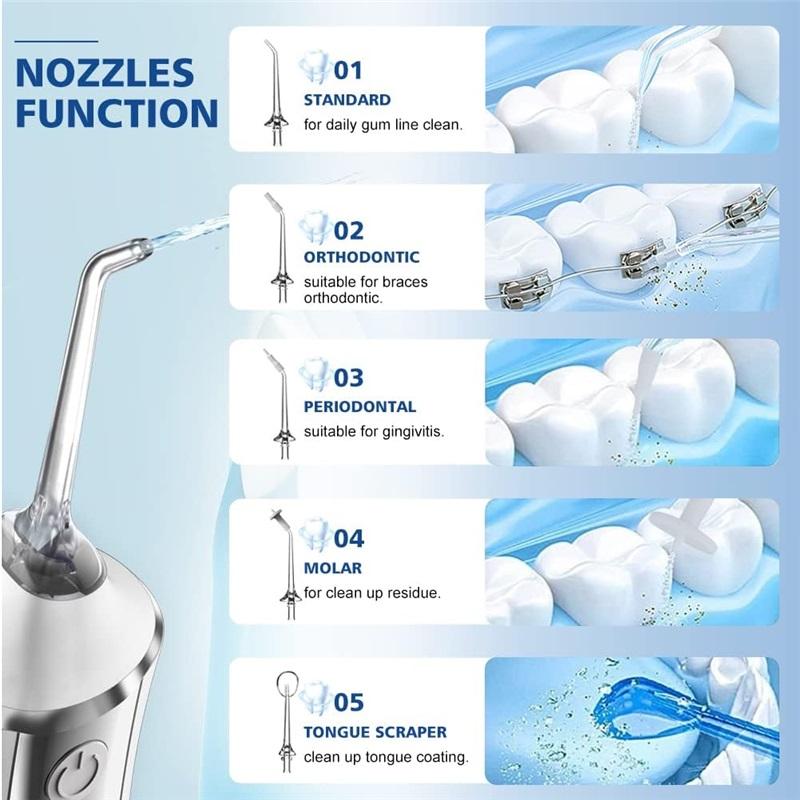 Water flosser, portable wireless mouthwash, powerful rechargeable dental floss, for dental care