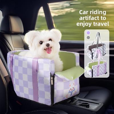 Dog Out Fashion Plaid Central Control Car Lace, сиденье для собак среднего и малого размера, сумка для кошек, гнездо для домашних животных