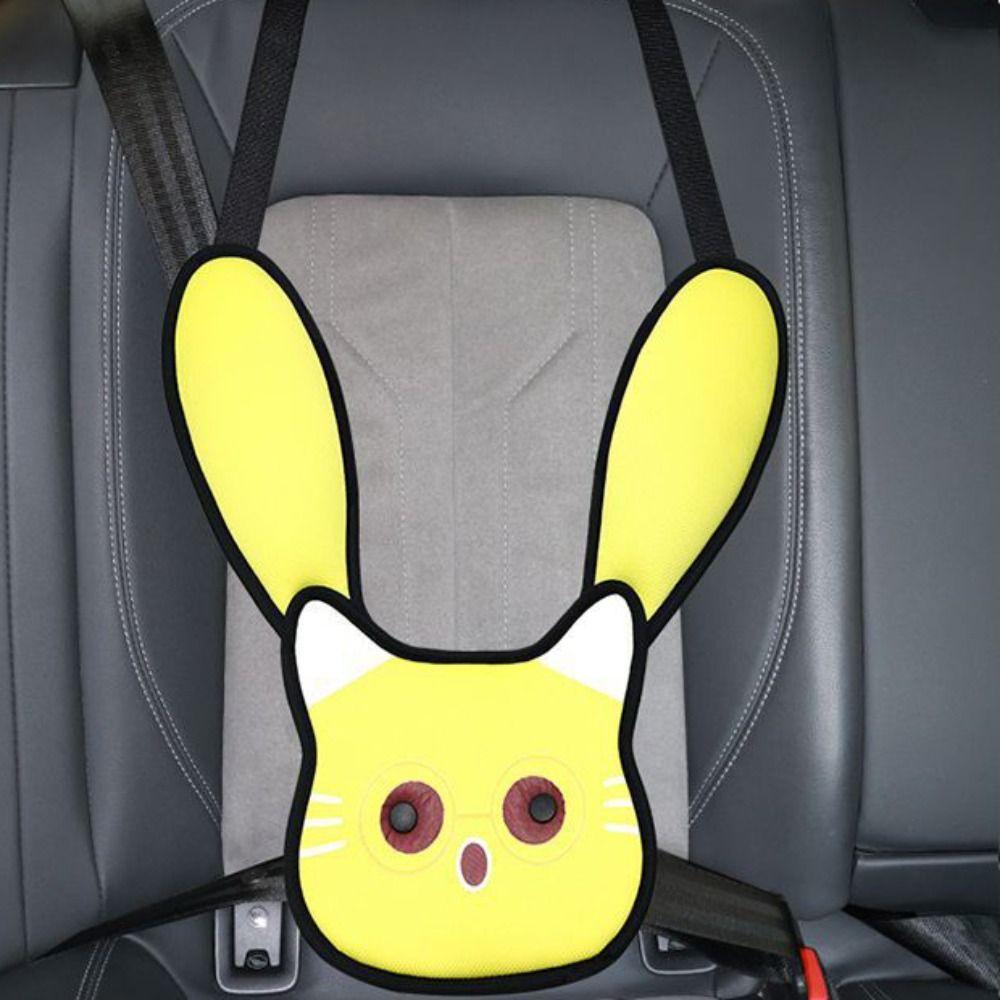 Cute Seat belt guide position fixator Safety Cartoon Printed Belly Pads Automobile