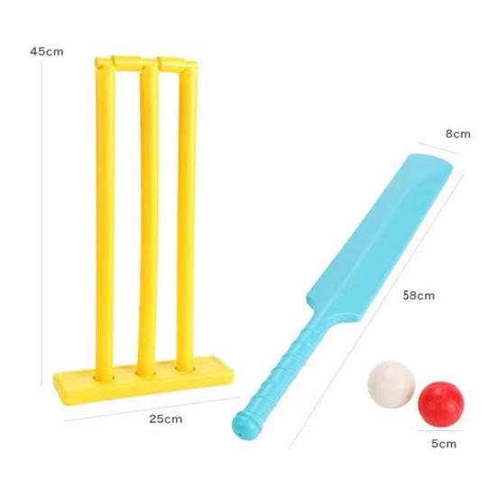 Детский набор для крикета для начинающих, полный набор бит и мячей, обучающая и веселая спортивная игра для родителей и детей, интерактивные игры в крикет для активной игры
