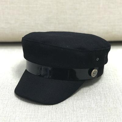 Не подлежит возврату или обмену шляпа-таблетка для распродажи для мужчин и женщин, черная матросская шляпа, кепка с ярким кожаным ремнем, берет, повседневная
