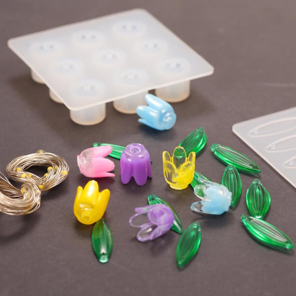 Силиконовая форма для ночника в виде цветка тюльпана - DIY Эпоксидные 3D украшения