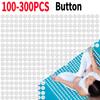 100-300PCS Plastic Lotus Button Acupressure Yoga Mat Spikes Pilates Cushion Pad Needle for Better Neck Back and Foot Massage