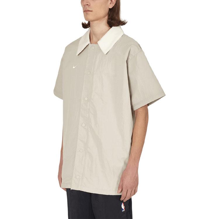 Nike X Fear Of God NRG Рубашка для стрельбы с короткими рукавами Мужские топы Коричневый CU4616-271