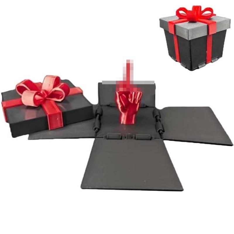 Уникальный и креативный декоративный подарок «Средний палец в коробке» для рождественских праздников